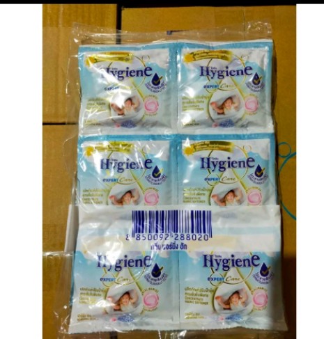 น้ำยาปรับผ้านุ่มไฮยีน มอนิ่งฮัก(ซองเล็ก24ซอง)(รับ7,500แต้ม)