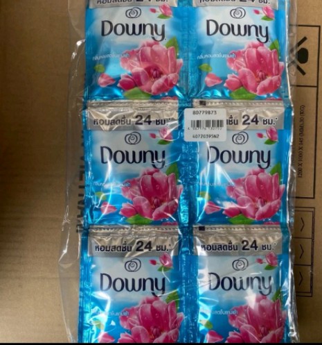 น้ำยาปรับผ้านุ่มดาวน์นี่ สีฟ้าทิวลิป(24ซองเล็ก)(รับ9,250แต้ม)