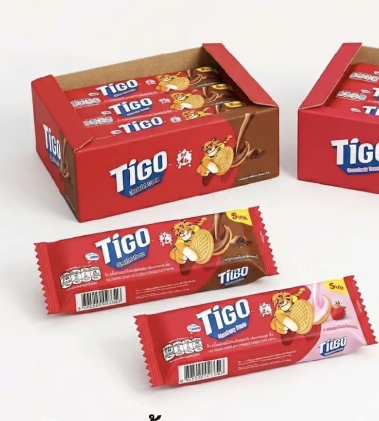  TiGO 1 แถม 1 คุกกี้แซนด์วิชครีมช็อก +สตรอ [24ชิ้น](รับ7,700 แต้ม)