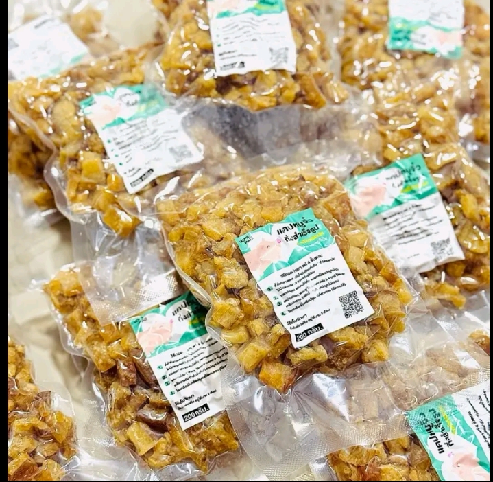 แคบหมูกึ่งสำเร็จรูปแบบเต๋าจิ๋ว200กรัม(รับ8,700แต้ม)