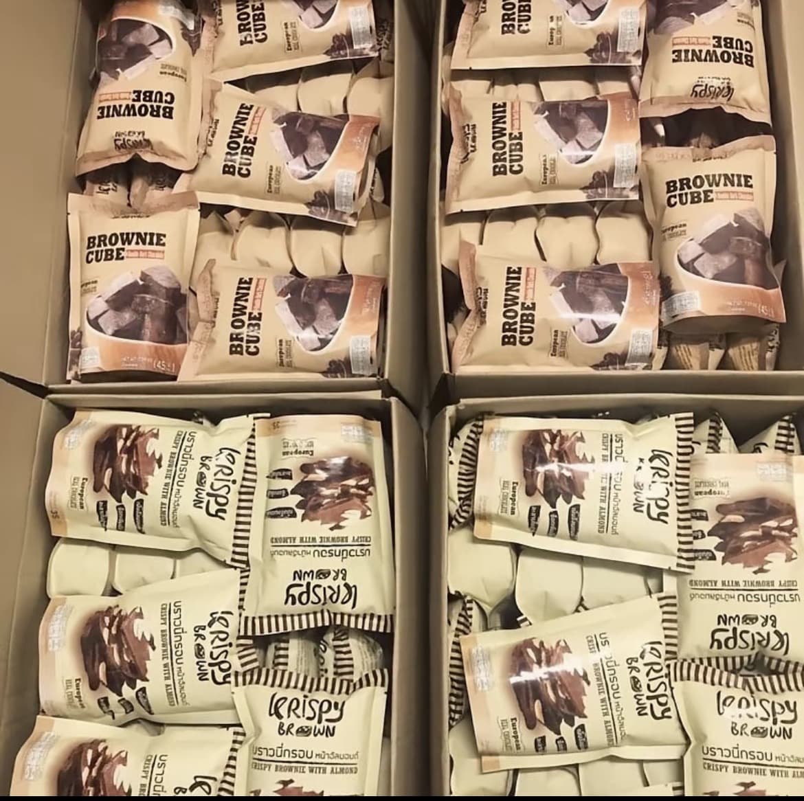  (แบบยกลัง)บราวนี่กรอบดาร์คช็อคkrispy brown(รับ10,750 แต้ม)