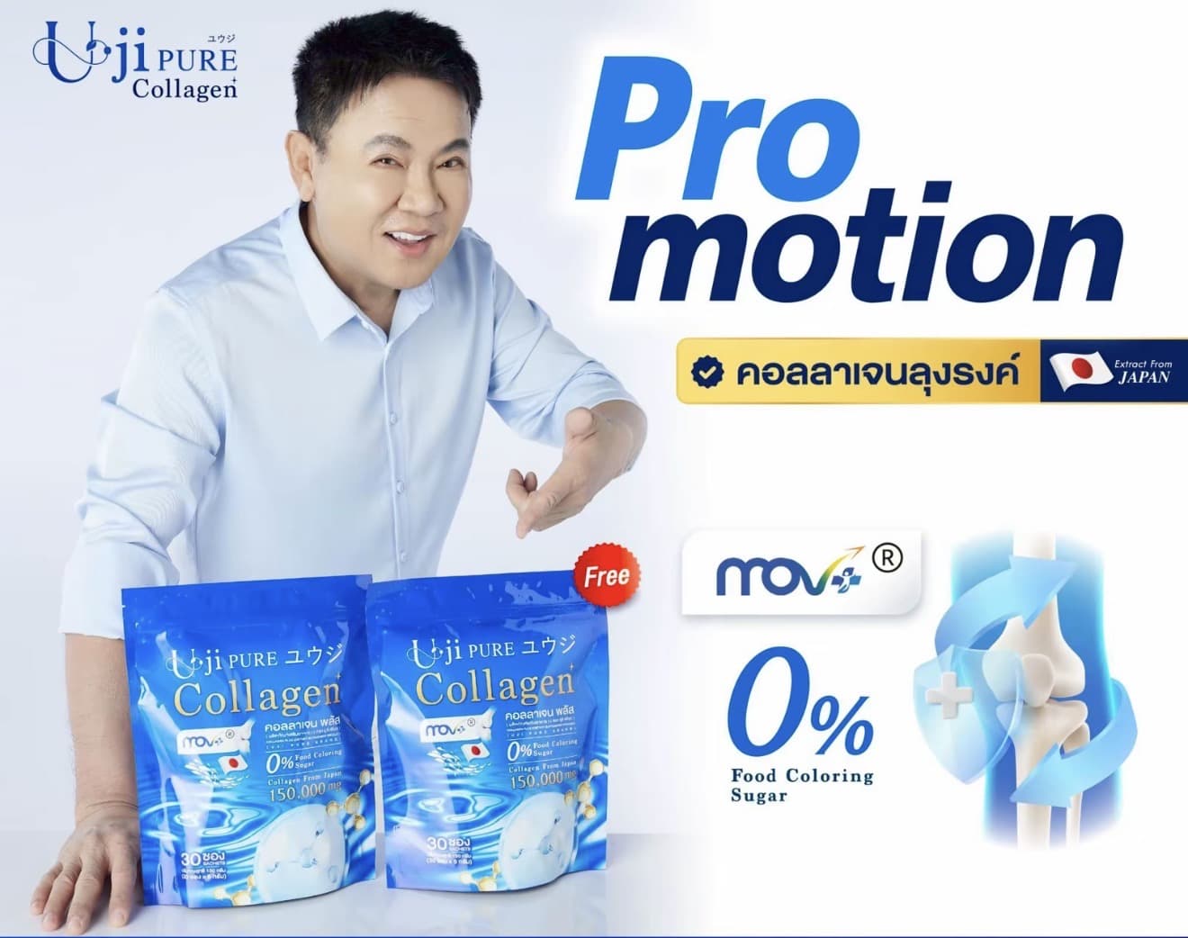 [ 1 แถม 1]Uji-Pure Collagen ยูจิเพียวคอลลาเจน โปรทดลอง (รับ 19,700 แต้ม)