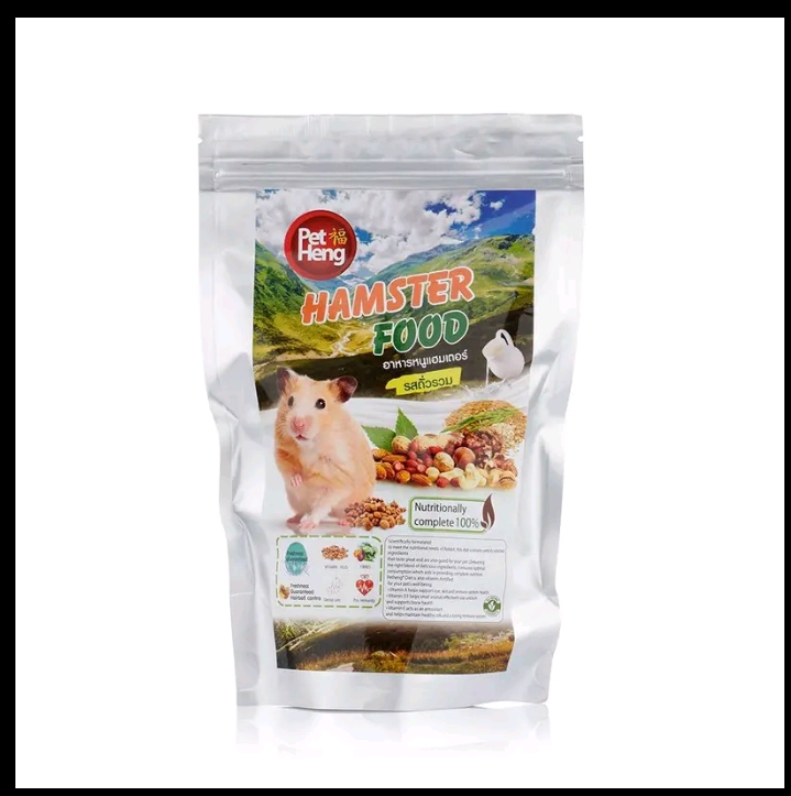 เพ็ทเฮง อาหารหนูแฮมสเตอร์ สูตรครบถ้วนสารอาหาร180กรัม(รับ7750แต้ม)