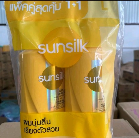 Sunsilkแชมพูแพ็คคู่แบบหัวปั้ม(รับ12,700แต้ม)