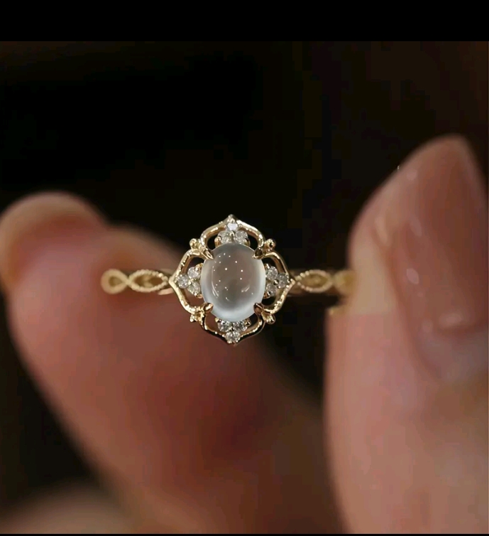 XM jewelry แหวนผู้หญิงรุ่นใหม่ สไตล์หวานมีเสน่ห์ปรับขนาดได้(รับ8700แต้ม)