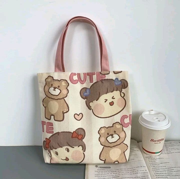 ลาย-3 LYS Bag กระเป๋าสำหรับผู้หญิง ผ้าแคนวาส กระเป๋าคล้องแขน สไตล์เกาหลีน่ารัก (รับ5,700แต้ม)