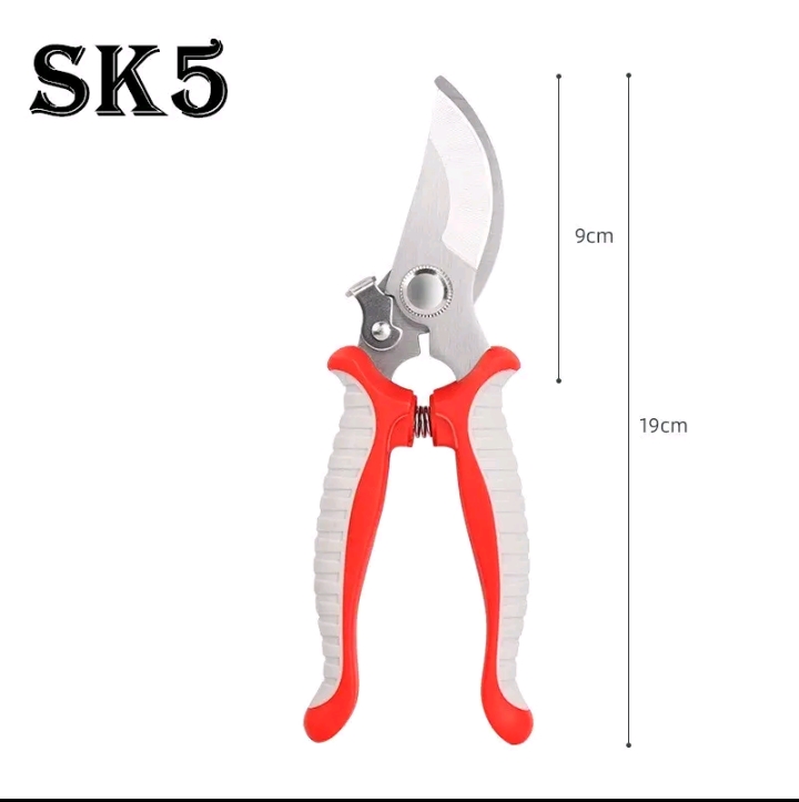 SK5กรรไกรแต่งกิ่งสแตนเลส ตัดแต่งกิ่งไม้ราคาโรงงาน สีแดง(รับ10,200แต้ม)