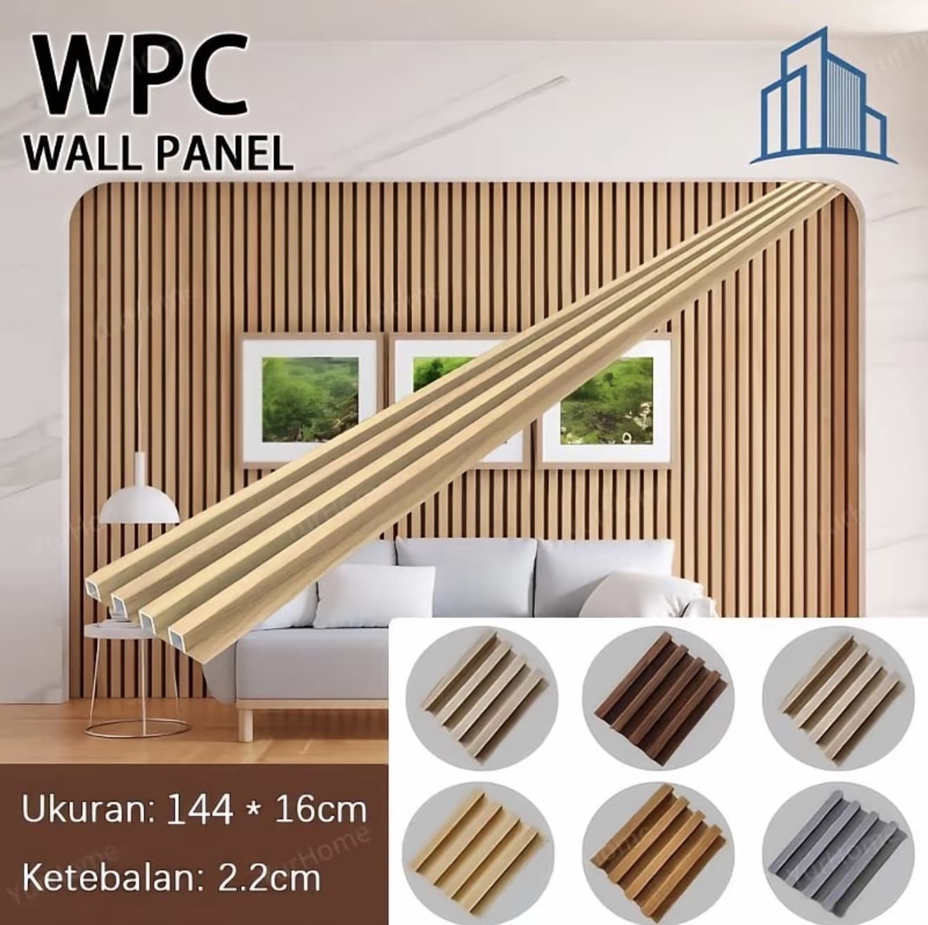 ไม้ระแนงเทียม ระแนงไม้เทียม ไม้ระแนง WPC ไม้ระแนงตกแต่งผนัง 3Dไม้เทียม ติดตั้งง่าย ลอนเหลี่ยม กัน น้ำ กันความชื้น (รับ 5,150 แต้ม)
