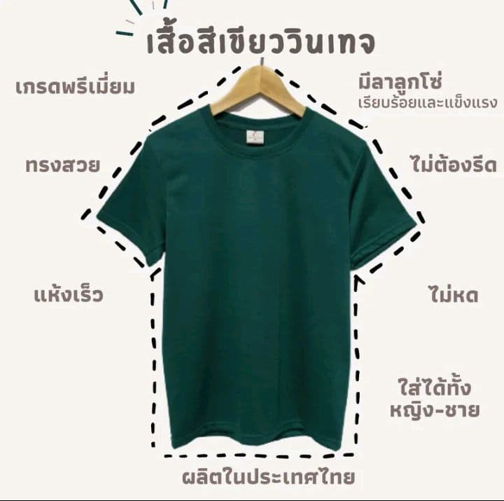 เสื้อยืด สีเขียววินเทจ เสื้อยืดสีพื้น เสื้อยืดแขนสั้น คอกลม เกรดพรีเมี่ยม ใส่สบาย ไม่หด ไม่ต้อง รีด ใส่ได้ทั้งหญิงและชาย ราคาส่ง มีเก็บเงิน ปลายทาง (สินค้าพร้อมจัดส่งทุกวันค่ะ) (รับ8,200แต้ม)