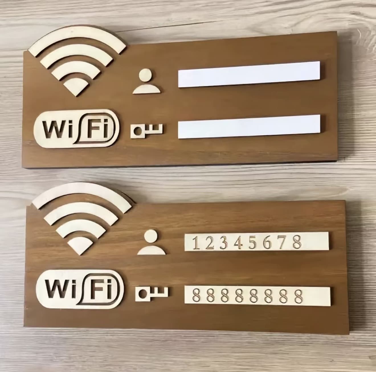 ป้ายรหัสผ่าน WiFi, วัสดุไม้วินเทจ, เขียนซ้ำได้,เครื่องหมายเครือข่ายไร้สาย, แผ่นป้าย, ติดผนัง, ใช้งานได้อเนกประสงค์, สติกเกอร์ติดผนัง WiFi, ของตกแต่ง บ้าน (รับ 7,700 แต้ม)