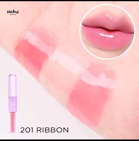 ดับเบิล คิส ลิปดูโอ้ พื้น ฟองดู DOUBLE KISS MAKNE LIP DUO TINT FONDUE ลิปทิ้นกลอส 2 หัว(รับ11,700แต้ม)