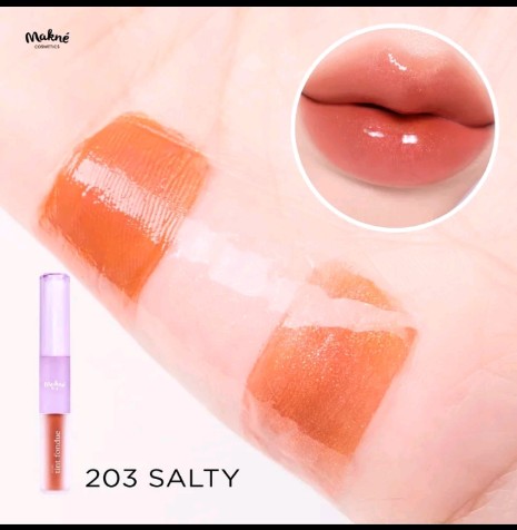 ดับเบิล คิส ลิปดูโอ้ พื้น ฟองดู DOUBLE KISS MAKNE LIP DUO TINT FONDUE ลิปทิ้นกลอส 2 หัว (รับ11700แต้ม)