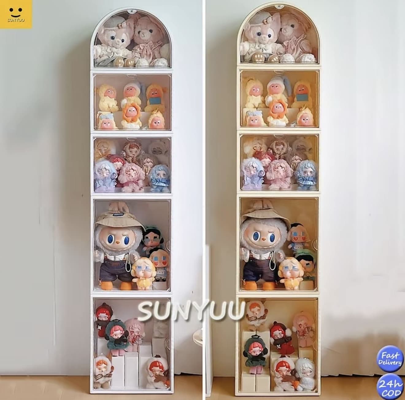 ชั้นวางโมเดล DIY ตู้โมเดล ตู้โชว์ตุ๊กตา ของสะสมประกอบง่าย (รับ 80,400 แต้ม)