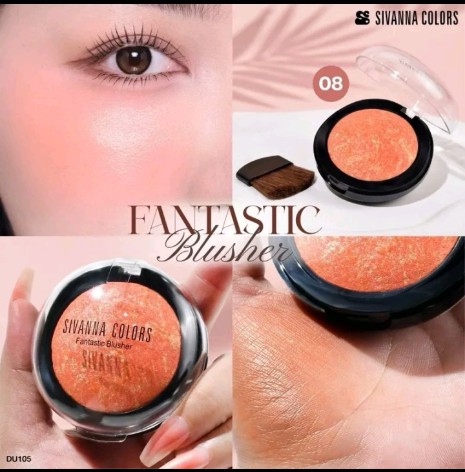 DU-105 บลัชออนสิวันนา(เบอร์08) สีสวยๆๆ ซีเวนน่า คัลเลอร์ส แฟนทาสติค บลัชเชอร์ บลัชออนตกแต่งแก้มให้ดูสดใส เนื้อคุกกี้อัดแข็ง ชิมเมอร์แน่น ปัดทีเดียวอยู่ มาพร้อมแปรงปัดและกระจกในตลับ จิ๊บว๊บๆๆ ใช้ได้ทั้งตาและแก้ม คุ้มมากๆๆจ้า ตลับเล็กระทัดรัดพกพาง่ายสะดวกมีครบในตลับเดียวจ้า มีถึง 12 เฉดสีให้เลือก(รับ7200แต้ม)