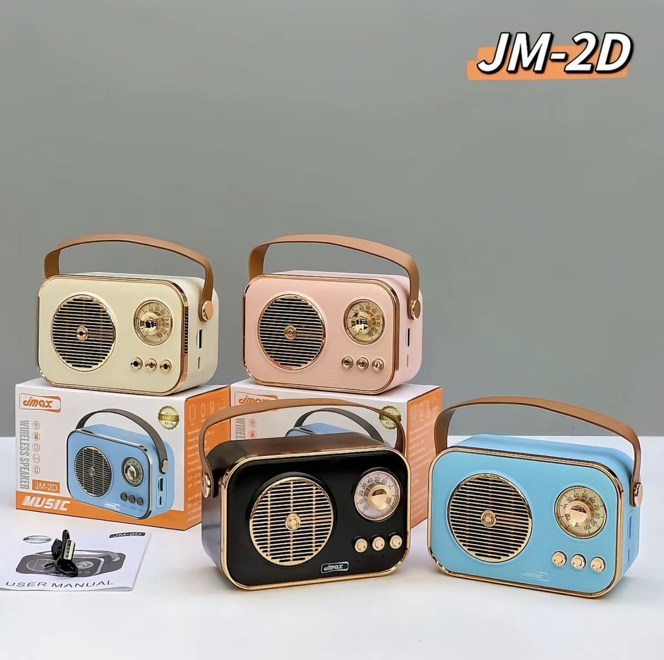 JMAX ลำโพงบลูทูธ JM-2D เชื่อมต่อ ได้2ตัว พร้อมสายหิ้ว ลำโพงไร้สาย 5Wาดอก ของแท้ 100% (รับ 29,950 แต้ม)