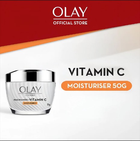 Olay Luminous โอเลย์ ลูมินัส ครีม วิตามินซี Vit C มอยส์เจอร์ไรเซอร์ 50 กรัม(รับ45700แต้ม)