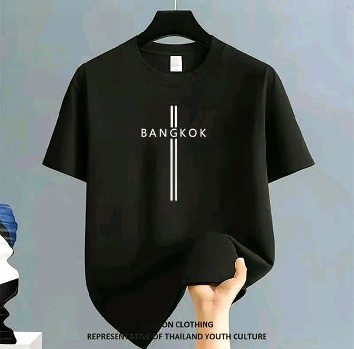 สีดำ เสื้อยืดทูโทน [COD] เสื้อยืด คอกลม T-shirt เนื้อผ้านุ่มระบายอากาศดี (รับ26,200แต้ม)