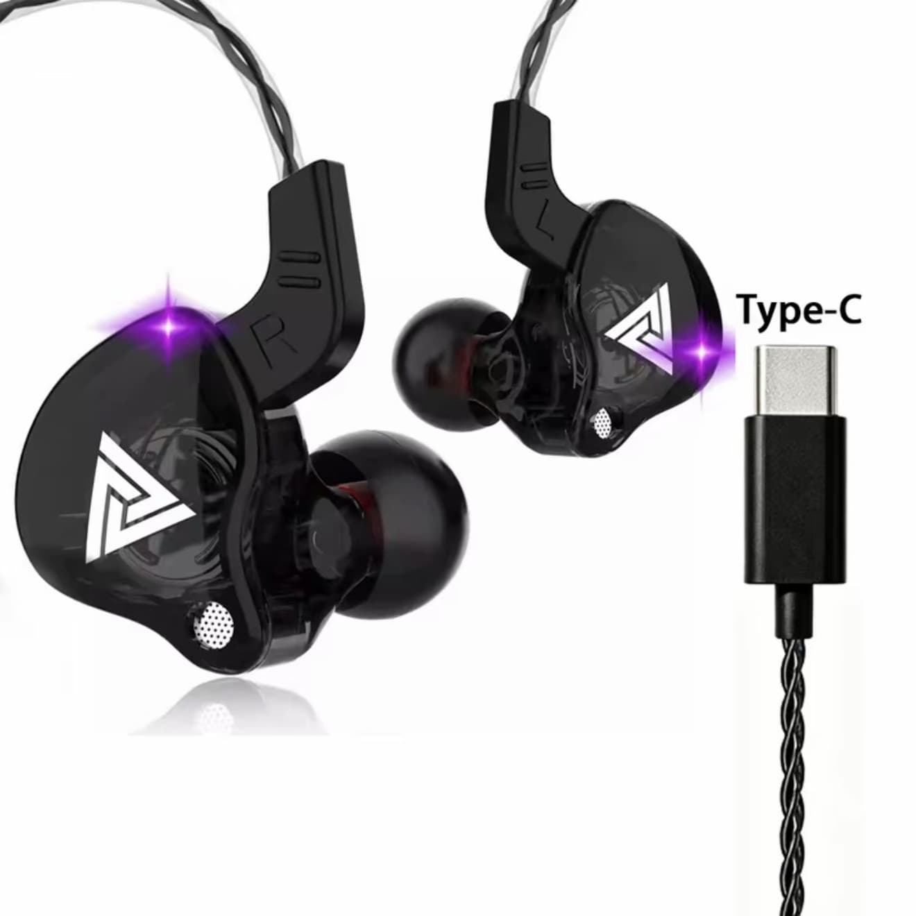 QKZ หูฟังAK6 รุ่นEarphone Sport Earbuds Stereo With HD Mic มีไมโครโฟน สายยาว 1.2 เมตร ตัดเสียงรบกวน HiFi 3.5 มม. เหมาะสำหรับ Android/โทรศัพท์/แท็บเล็ต (รับ 19,950 แต้ม)