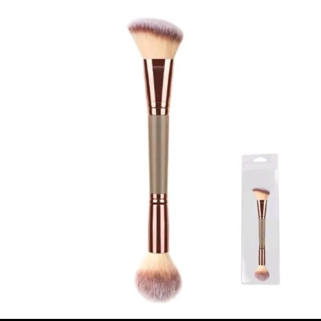 แปรงแต่งหน้าสองหัว 2-in-1 DUO BRUSH แปรง บลัชออน แปรงคอนทัวร์อเนกประสงค์ คุณภาพสูง ขนแปรงนุ่ม จิกสีได้ดี เกลี่ยสีง่าย ไม่บาดผิว#1ชิ้น(รับ6950แต้ม)