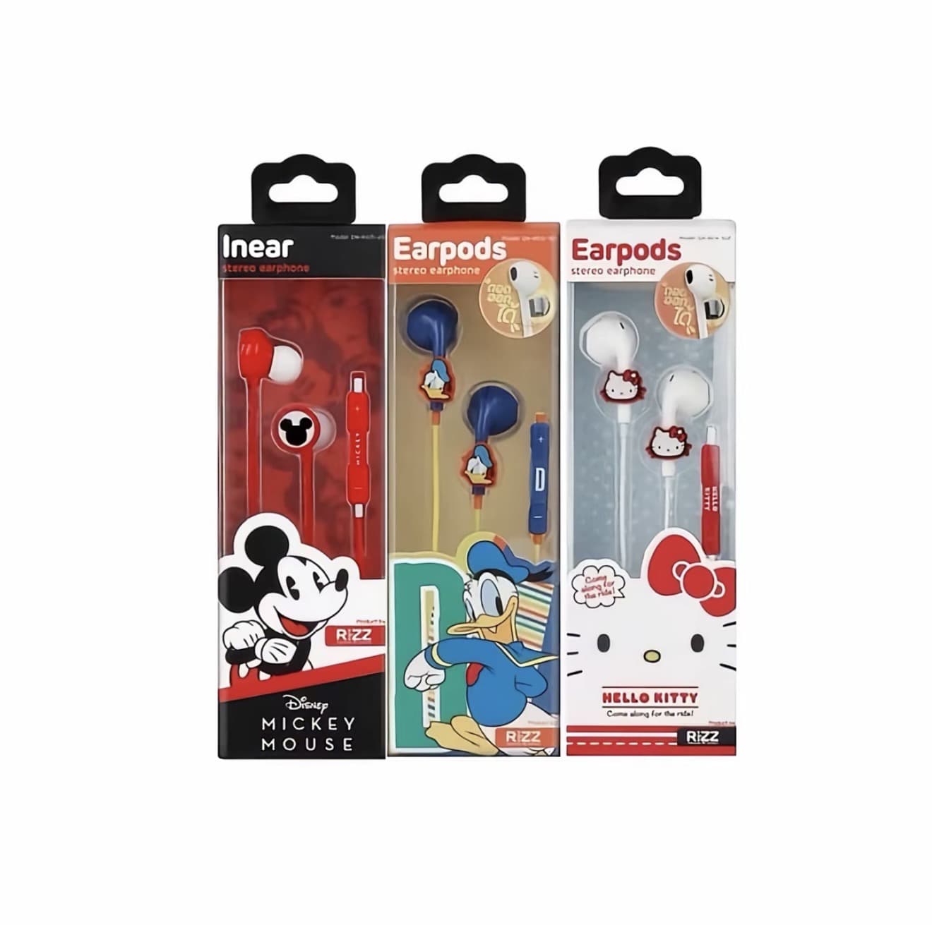 หูฟัง Rizz ลิขสิทธิ์แท้ /Donald Duck/Mickey Mouse (พร้อมไมค์ในตัว) (รับ 6,450 แต้ม)