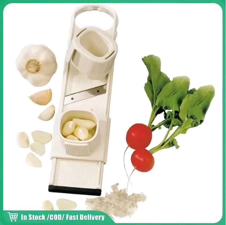เครื่องหั่นกระเทียม 2in1 เครื่องหั่น อุปกรณ์ครัวที่สไลด์กระเทียม (รับ6,200แต้ม)