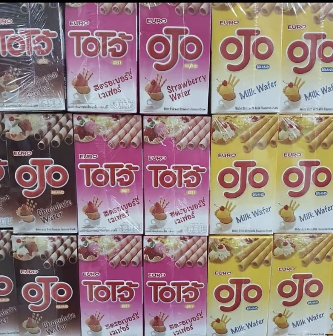 ขนมโอโจ้ ยูโร่ เวเฟอร์ 17 กรัม * 6 กล่อง( รับ5,700 แต้ม)