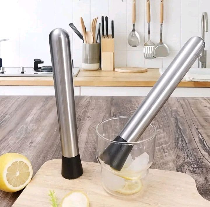 ไม้บดค็อกเทล สแตนเลสแท้ 25cm ไม้บดค็อกเทลไม้ค็อกเทล ไม้บดค็อกเทล สแตนเลสทนทาน ไม้บดกระเทียม แท่งบดน้ำแข็ง บดผลไม้ (รับ4,700แต้ม)