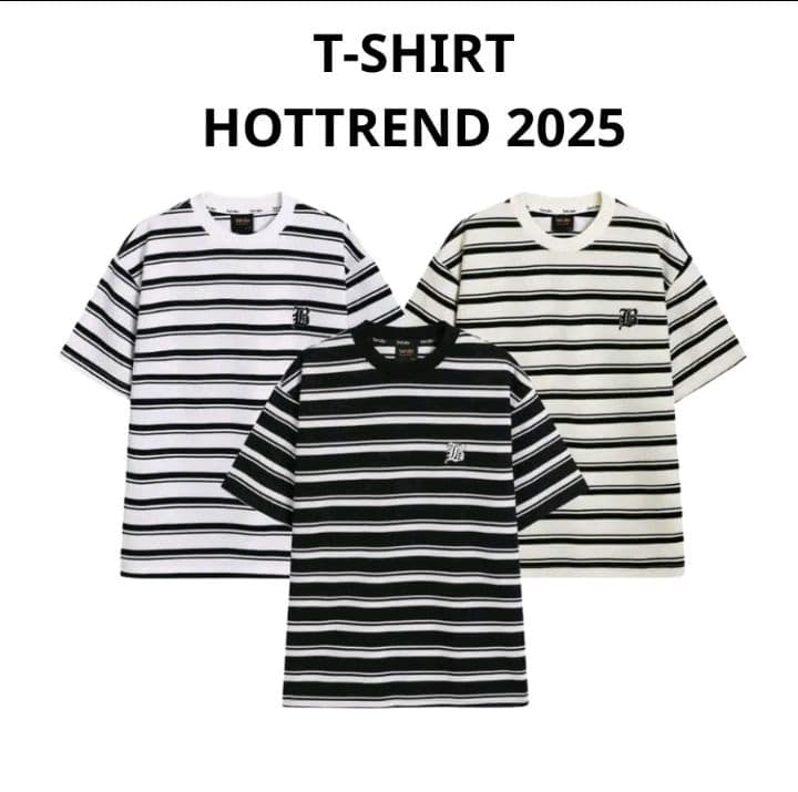 เสื้อยืดลายขวาง สไตล์สดใส ผู้ชายผู้หญิงใส่ได้ทุกคน (รับ18,200แต้ม)