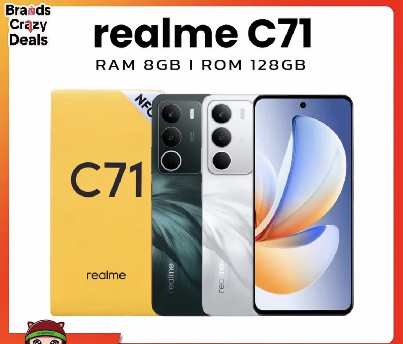 Realme C71 RAM 4/8GB+ROM 128GB กันน้ำ กันฝุ่น เครื่องแท้ ประกันศูนย์ 1ปี (รับ 232,500 แต้ม)
