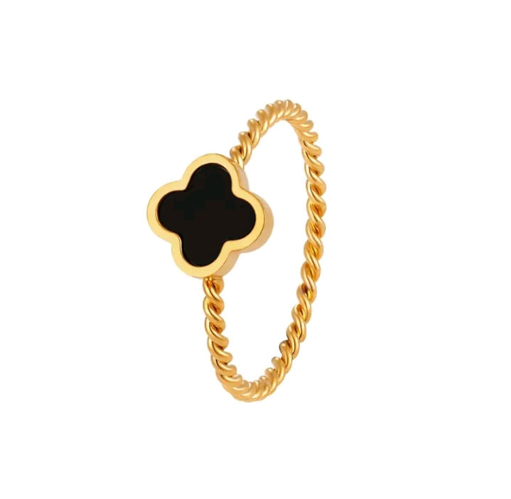 Mala แหวนเหล็กไททาเนี่ยมทอง18k แหวนแฟชั่น(รับ7200แต้ม)
