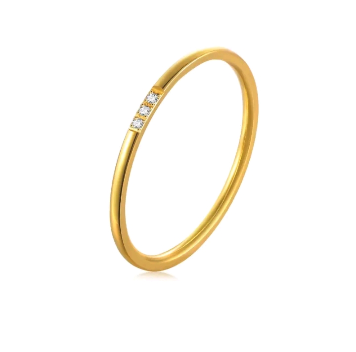 Mala แหวนเหล็กไททาเนี่ยมทอง18k แหวนแฟชั่น(รับ7200แต้ม)