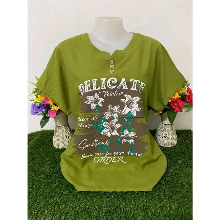 ลาย-10 เสื้อผู้หญิง เสื้อยืดสาวอวบ เสื้อผัววันคุยแม่ รอบอก38-44 (รับ9,700แต้ม)