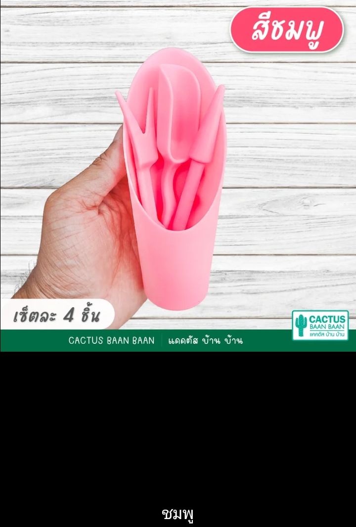 ชุดอุปกรณ์ปลูกแคคตัสและไม้อวบน้ำ สีชมพู(รับ8250แต้ม)