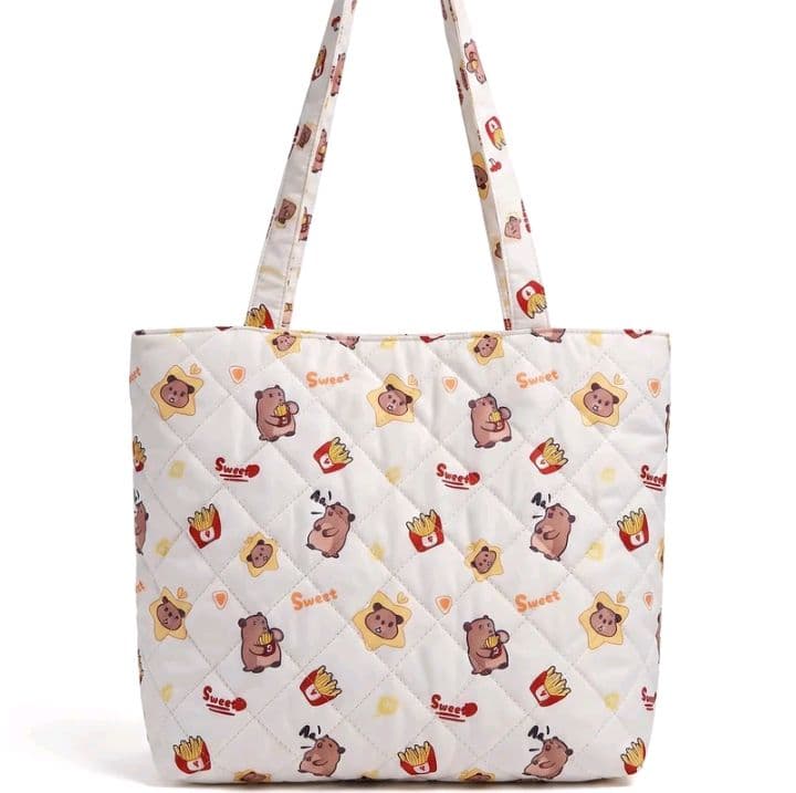ลาย4-กระเป๋าโท้ตลายHello Kitty มีบุนวมโฟมนุ่ม มากทนทาน ไม่ยับง่าย มีซิปปิดเรียบร้อย ความ มาก สะพายไหล่สะดวก ดีไซน์การ์ตูนยอดนิยม เหมาะพกไปเรียน ทำงาน ช้อปปิ้ง ท่องเที่ยวจุ (รับ11,200แต้ม)