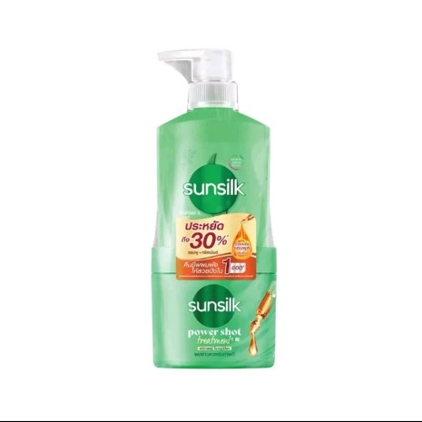 Sunsilk ซันซิล แชมพู ขนาด 325 มล. แถมฟรี ทรีทเมนต์ ขนาด 240 มล.สีเขียวเพื่อผมยาวสุขภาพดี(รับ11950แต้ม)