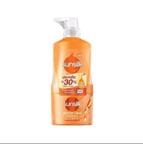 Sunsilk ซันซิล แชมพู ขนาด 325 มล. แถมฟรี ทรีทเมนต์ ขนาด 240 มล.สีส้มบำรุงผมเสียอย่างล้ำลึก(รับ11950แต้ม)