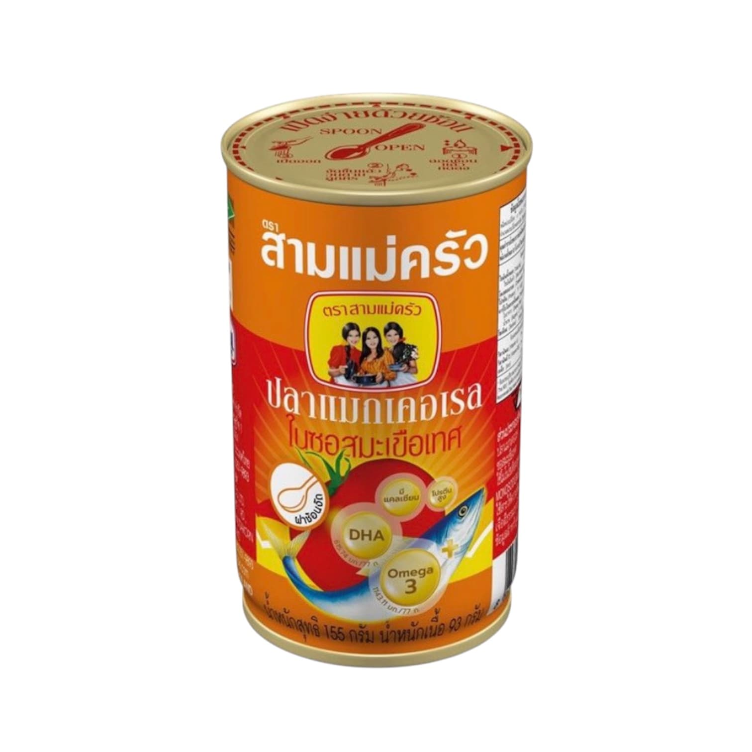 สามแม่ครัว ปลาแมคเคอเรล 155 ก. 4 กระป๋อง (รับแต้ม 7,000 แต้ม)