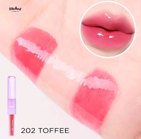 ดับเบิล คิส ลิปดูโอ้ พื้น ฟองดู DOUBLE KISS MAKNE LIP DUO TINT FONDUE ลิปทิ้นกลอส 2 หัว (รับ11,700แต้ม)